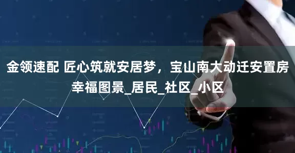 金领速配 匠心筑就安居梦，宝山南大动迁安置房幸福图景_居民_社区_小区